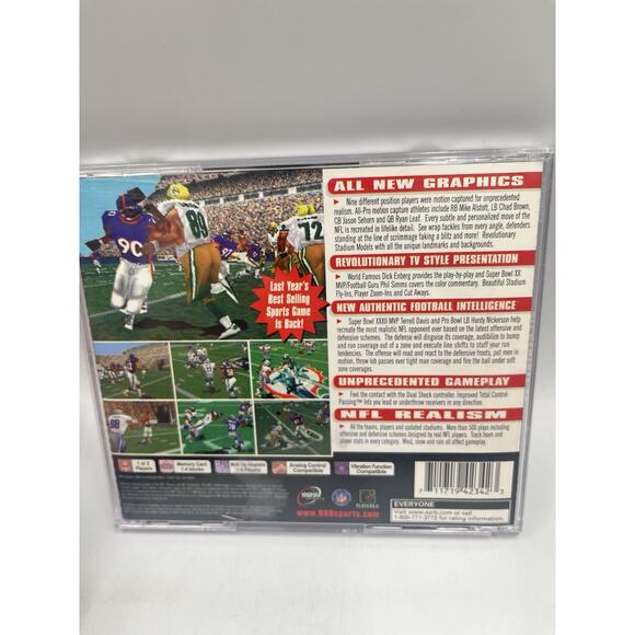 NFL GameDay 99 PS1 PlayStation 1 - Complete CIB - Ships Fast! - Picture 2 of 6